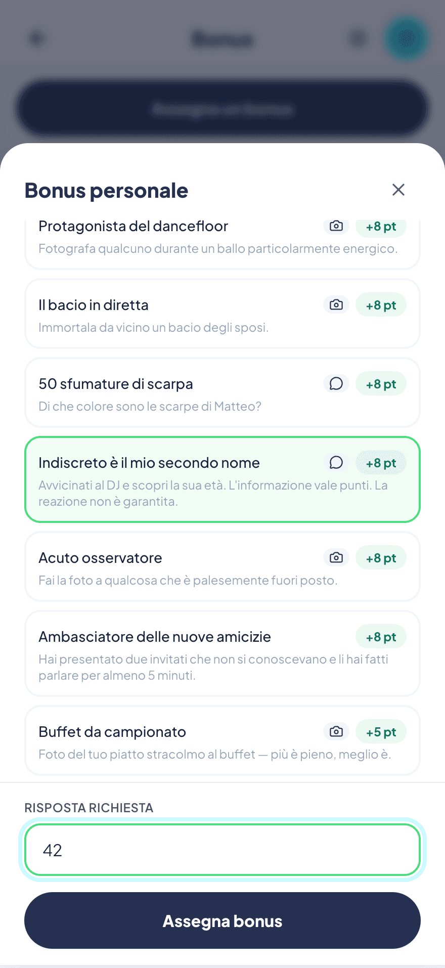Bonus risposta